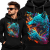 BLUZA Z KAPTUREM ZWIERZĘTA  BAD WILK